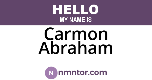 Carmon Abraham