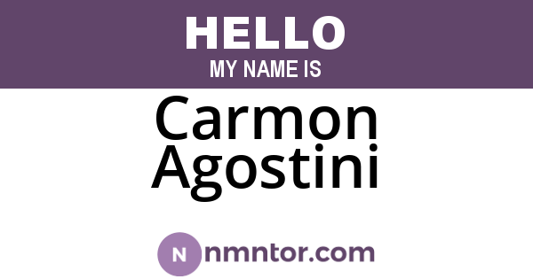 Carmon Agostini