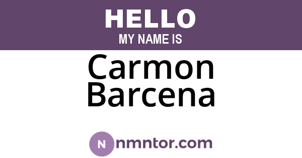 Carmon Barcena