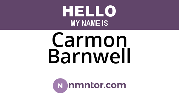 Carmon Barnwell