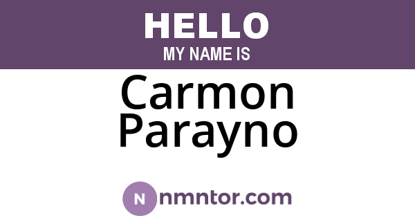 Carmon Parayno