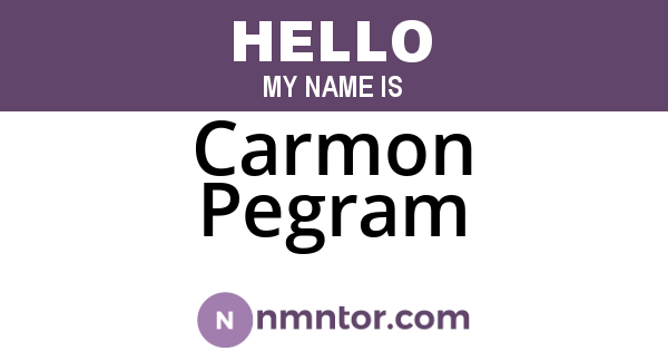Carmon Pegram
