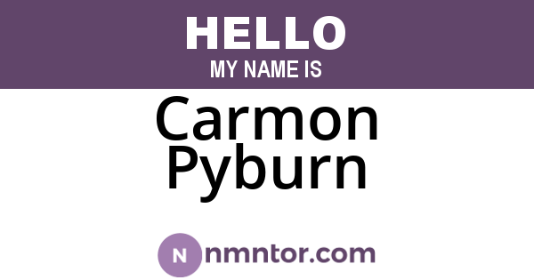 Carmon Pyburn