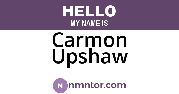 Carmon Upshaw