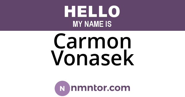 Carmon Vonasek