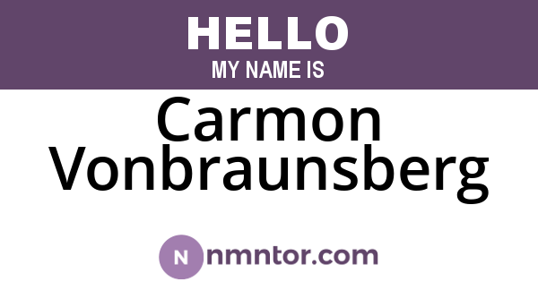 Carmon Vonbraunsberg