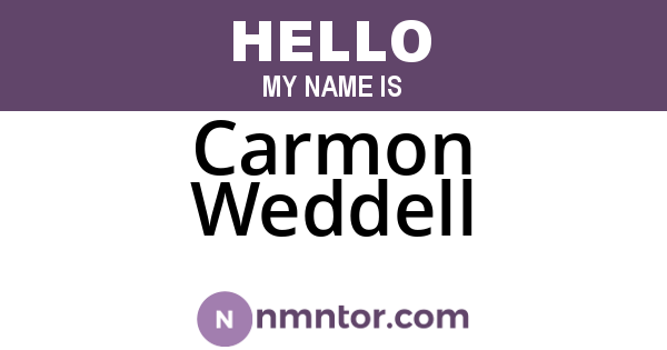 Carmon Weddell