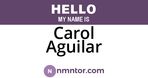 Carol Aguilar