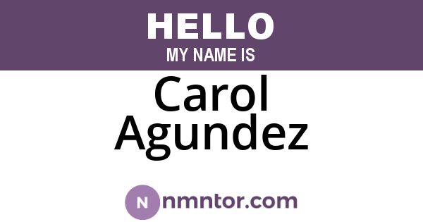 Carol Agundez
