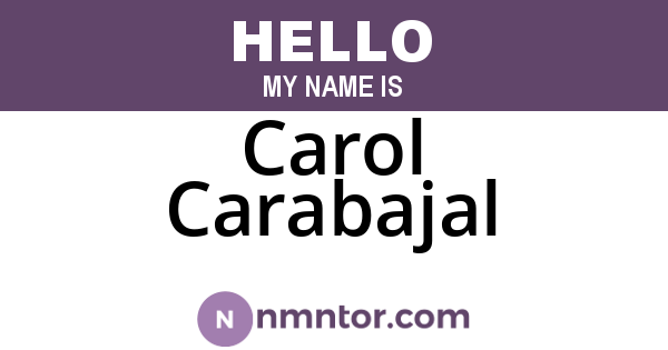 Carol Carabajal