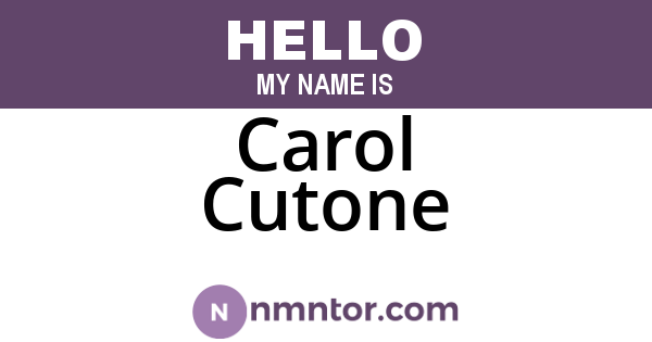 Carol Cutone