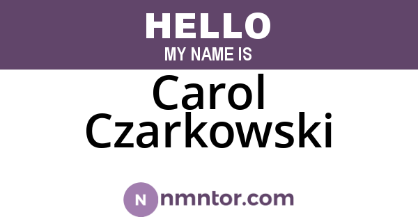 Carol Czarkowski
