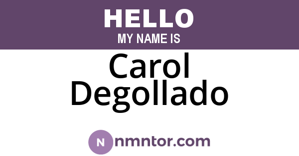 Carol Degollado