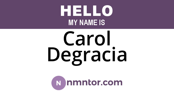 Carol Degracia