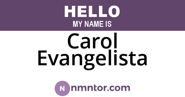 Carol Evangelista