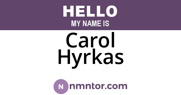Carol Hyrkas