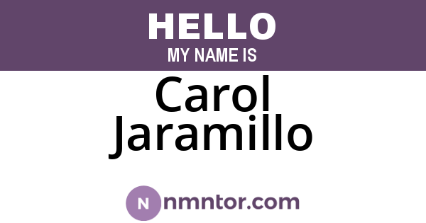 Carol Jaramillo