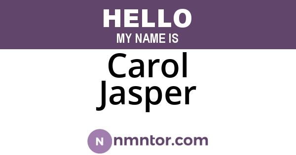 Carol Jasper