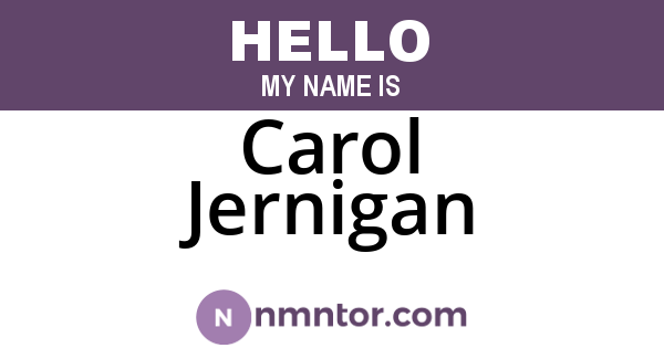 Carol Jernigan