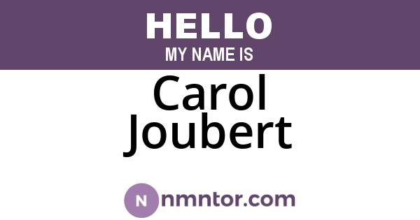 Carol Joubert