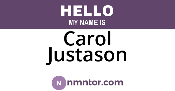 Carol Justason