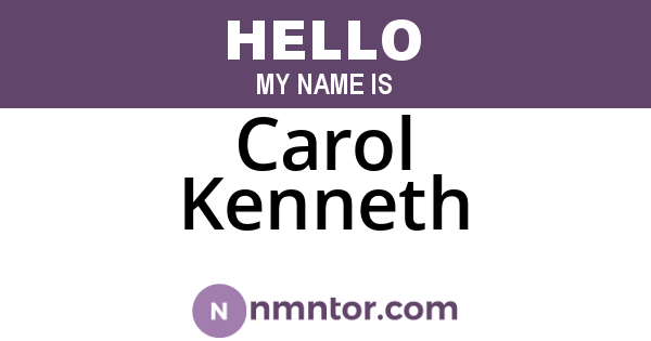 Carol Kenneth