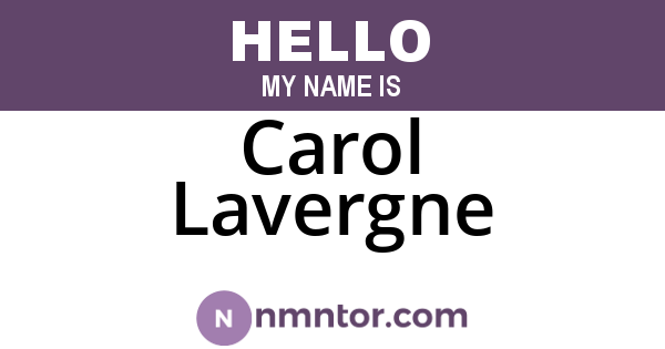 Carol Lavergne