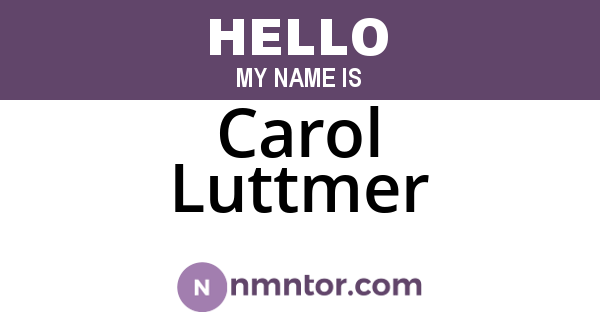 Carol Luttmer