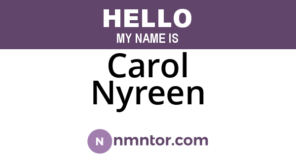 Carol Nyreen