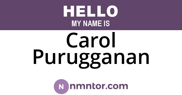 Carol Purugganan