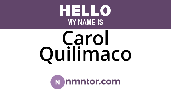 Carol Quilimaco