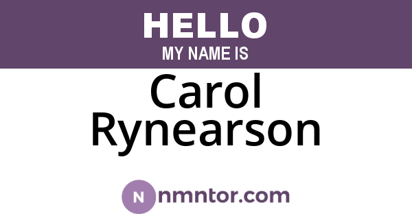 Carol Rynearson