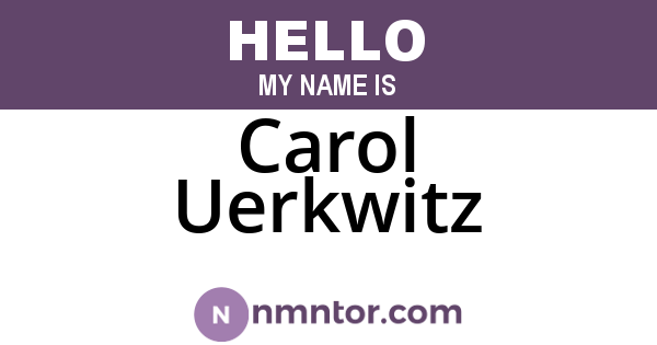 Carol Uerkwitz