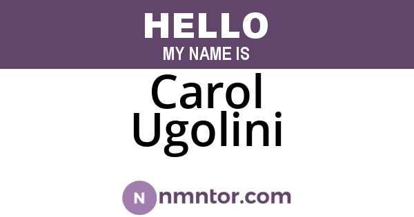 Carol Ugolini