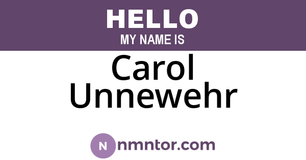 Carol Unnewehr