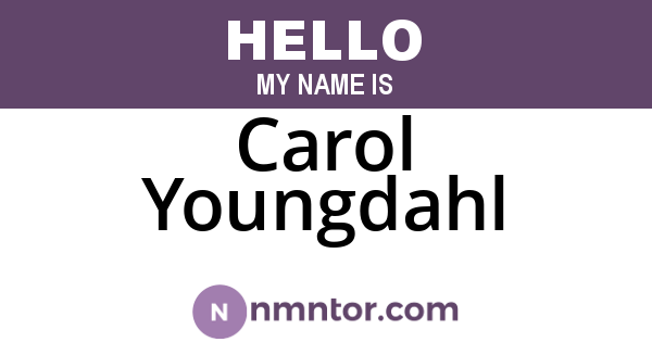 Carol Youngdahl