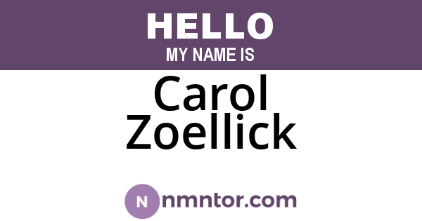 Carol Zoellick