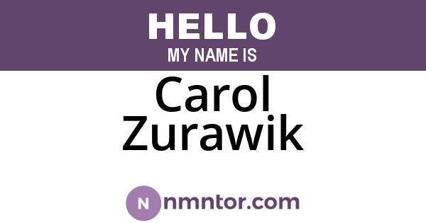 Carol Zurawik