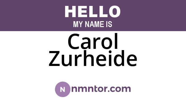Carol Zurheide
