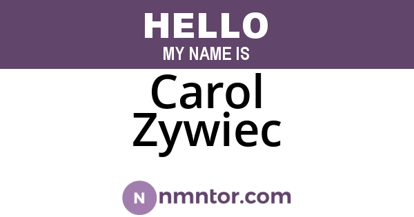 Carol Zywiec