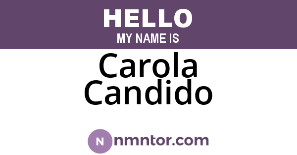 Carola Candido