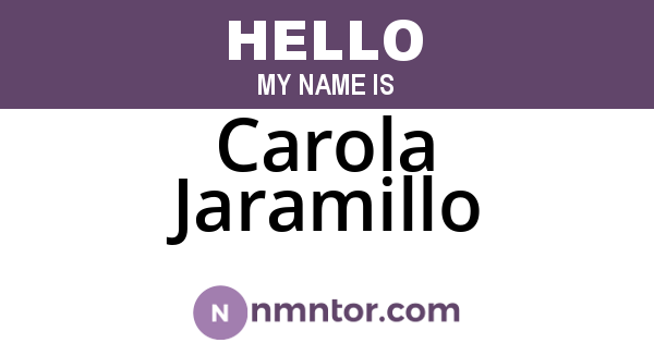 Carola Jaramillo