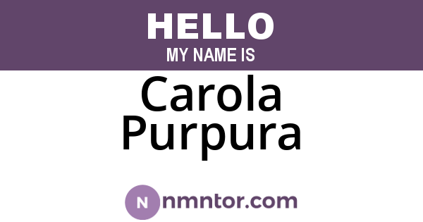 Carola Purpura