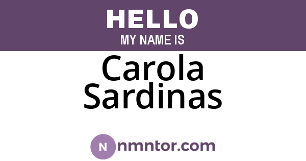 Carola Sardinas