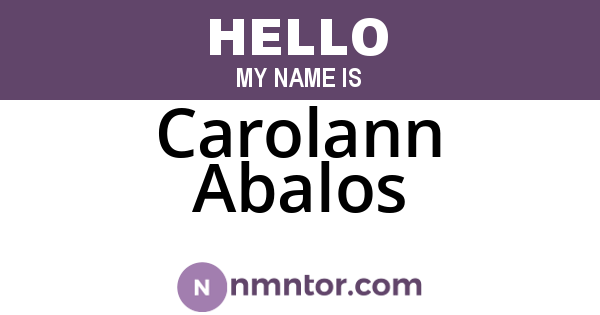 Carolann Abalos