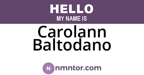 Carolann Baltodano