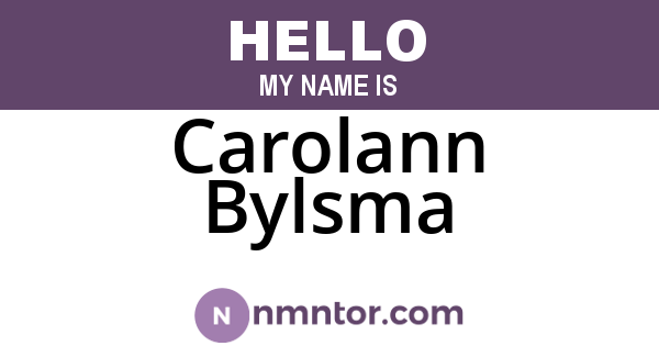 Carolann Bylsma