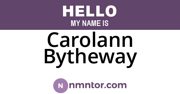 Carolann Bytheway