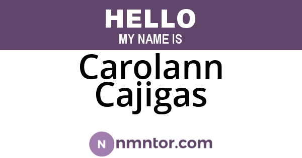 Carolann Cajigas