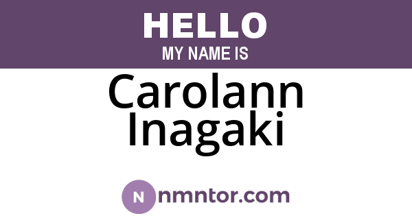 Carolann Inagaki